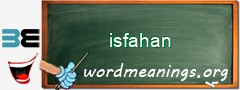 WordMeaning blackboard for isfahan